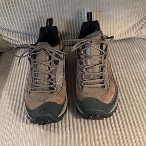 Merrell Brown and Black Athletic Shoes with Rugged Design